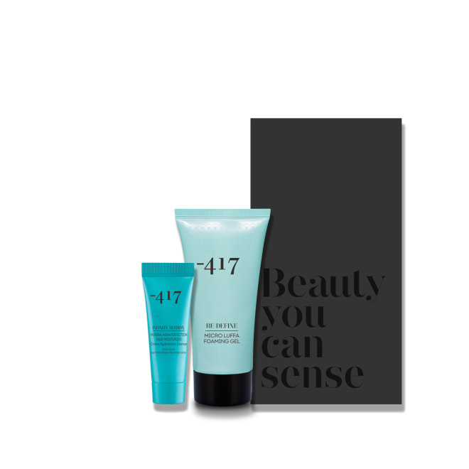 Набор - знакомство "Очищение и увлажнение для лица" (Интенсивный увл. крем для лица 10 мл + Отшелушивающий гель-пенка для лица, 50 мл)