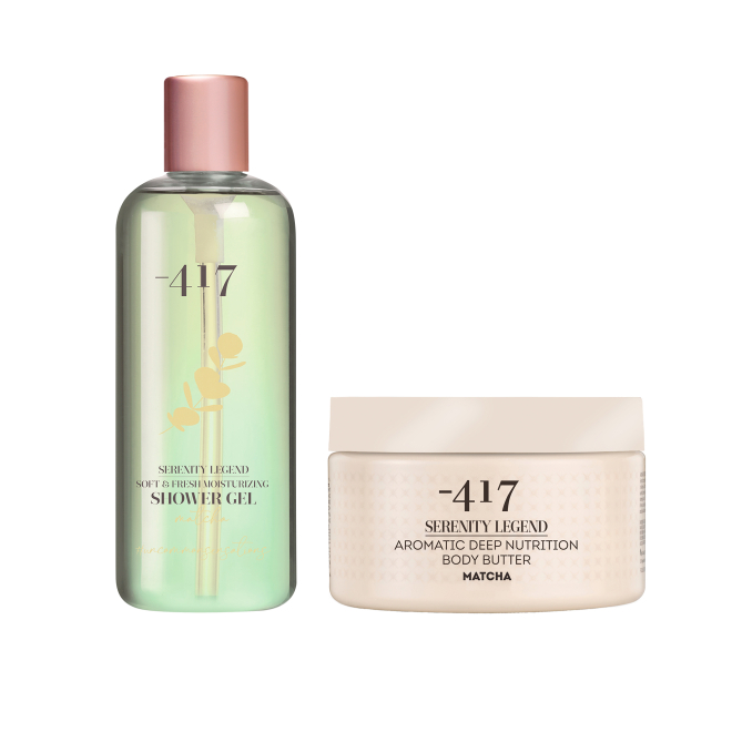 Купить со скидкой Набор для ухода за телом "Очищение и глубокое увлажнение с ароматом Матчи" 600 мл в официальном интернет-магазине minus417ru.com с бесплатной доставкой по России